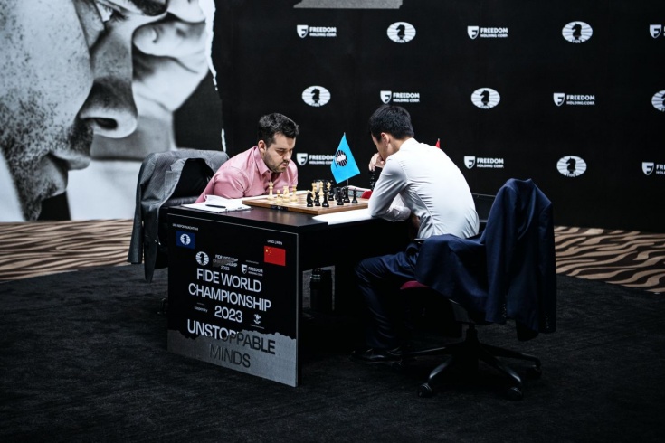 В девятой партии матча на первенство мира по шахматам зафиксирована ничья