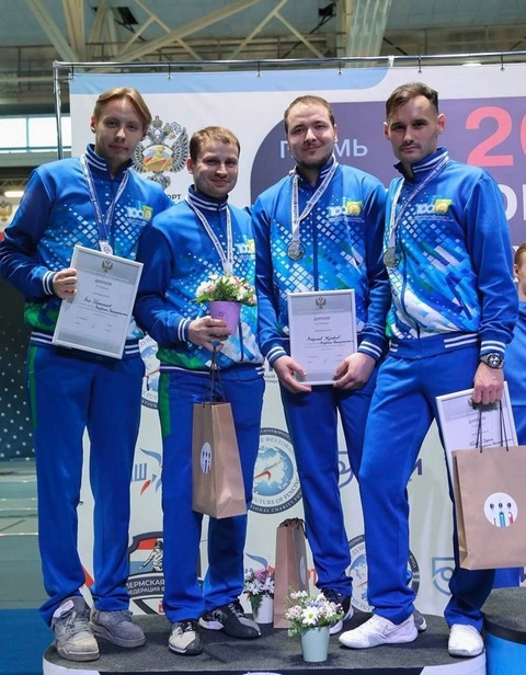 Сборная Башкирии - серебряный призёр чемпионата России по фехтованию