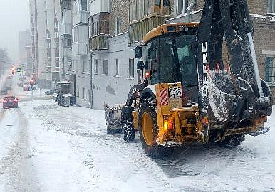 Уфимские городские службы оперативно отреагировали на снегопад