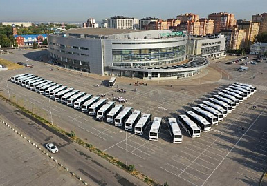 Радий Хабиров: «Сегодня передаем «Башавтотрансу» 37 новых автобусов»