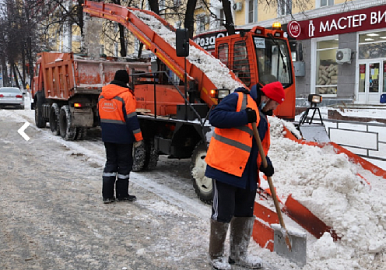 12,5 тысяч кубометров снега вывезли с улиц Уфы за минувшие сутки