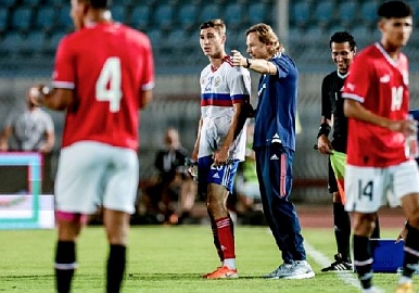 Сборная России по футболу сыграла матч с командой Египта