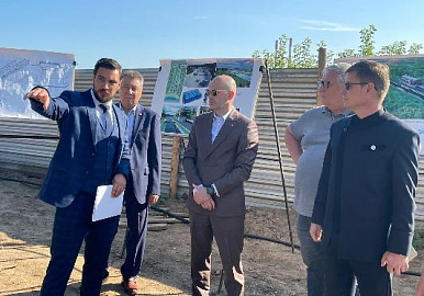 Азат Кадыров проинспектировал строительство комплекса сооружений для  гребного слалома в Уфе