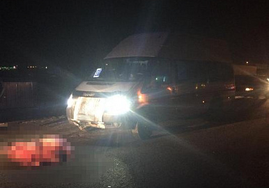 Под Уфой автобус с 17 пассажирами сбил насмерть пешехода 