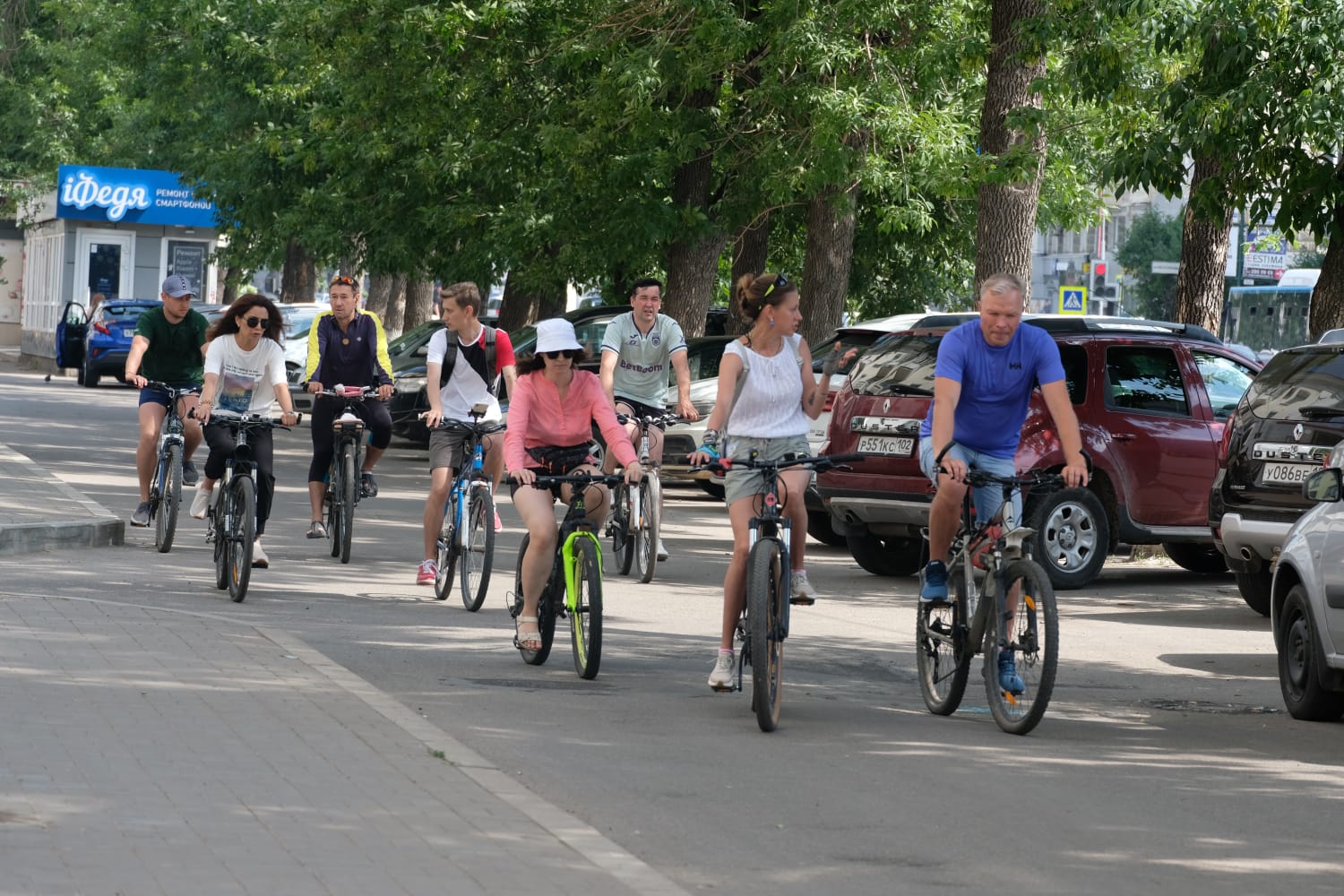 В Уфе протестировали веломаршрут по достопримечательностям