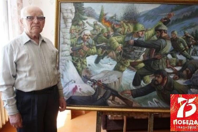 90-летний уфимец рисует картины 