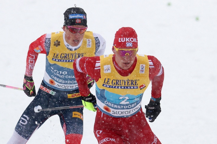 Сборная России стала второй в лыжной эстафете на чемпионате мира