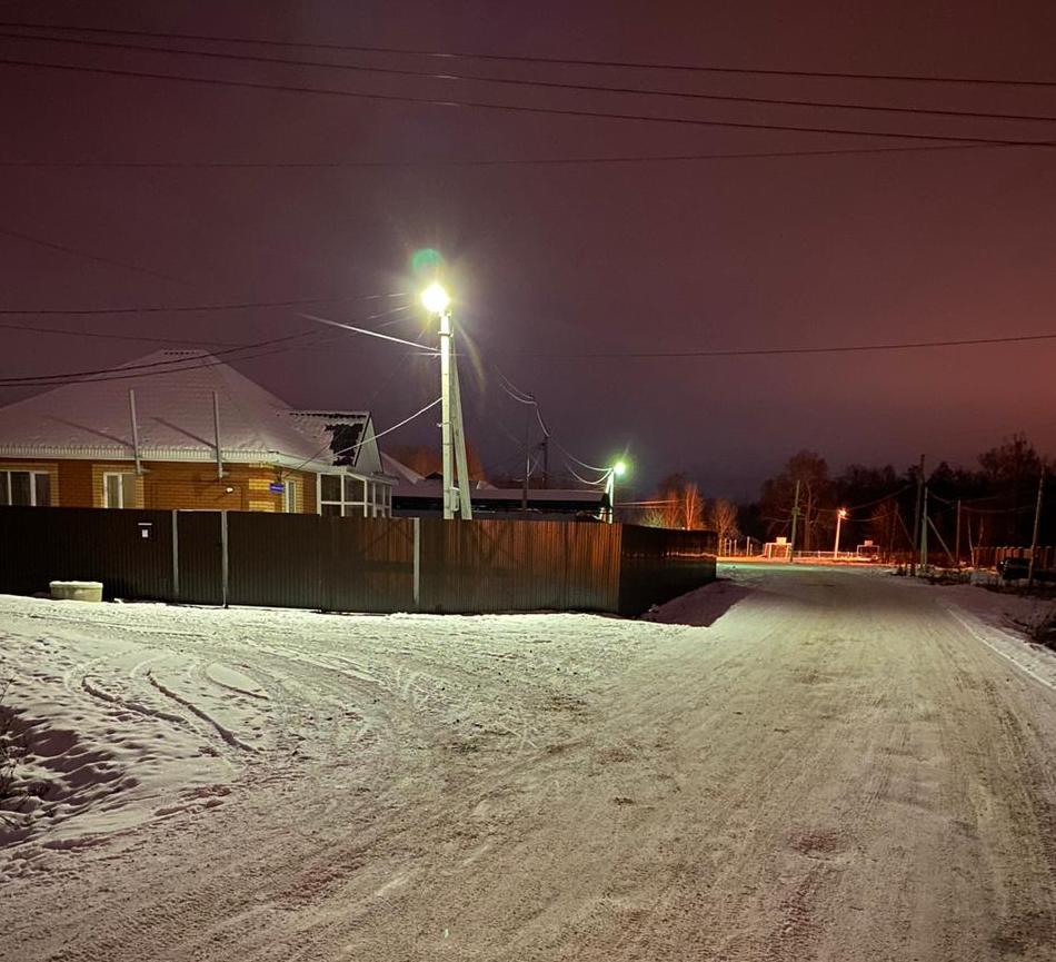 На улицах пяти приуфимских поселков зажглись фонари
