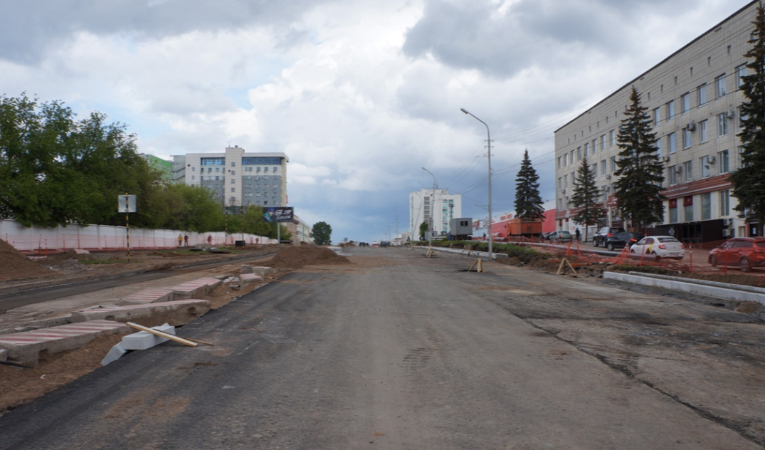 Реконструкция уфимской улицы продлится до конца июля 