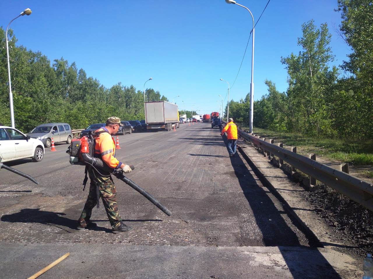 В Уфе начали ремонтировать Шакшинский мост