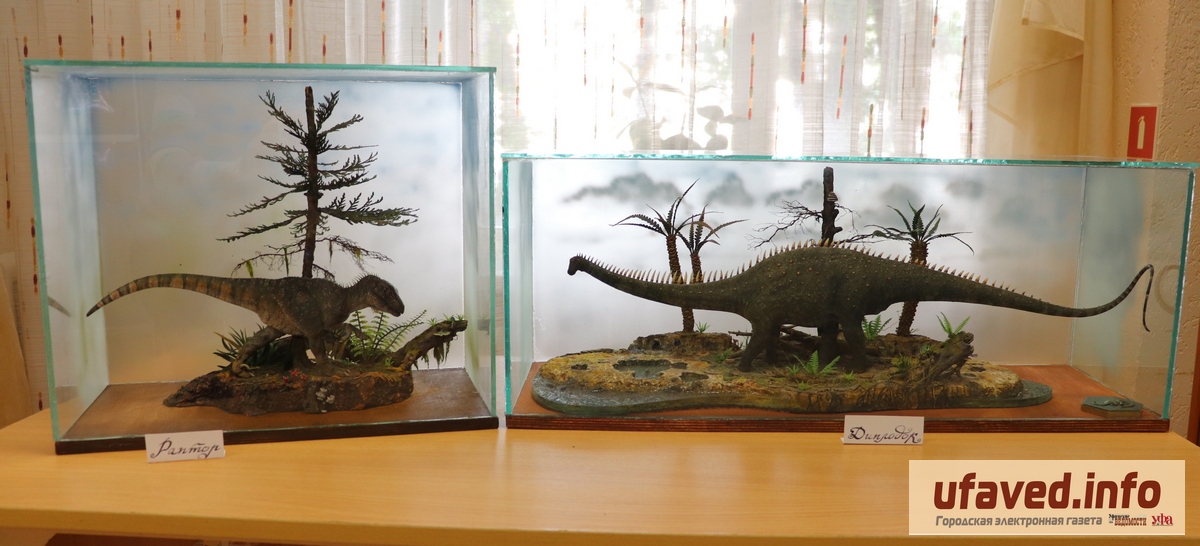 В Центральной городской библиотеке Уфы открылась выставка динозавров