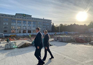 В Уфе продолжается реконструкция Советской площади