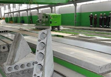 Завод в Башкирии снизил время изготовления дорожных плит на 45%