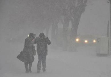 В Уфе ожидается непогода, снег и буран