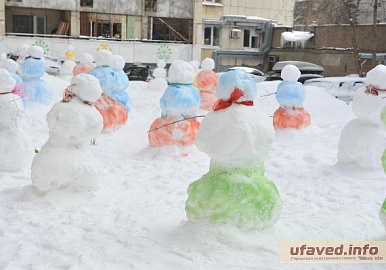 Автор 36 снеговиков в Уфе рассказал, что побудило его создать "снежную армию"