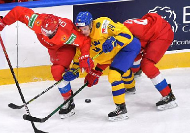 Молодежная сборная России проиграла шведам в стартовом матче чемпионата мира
