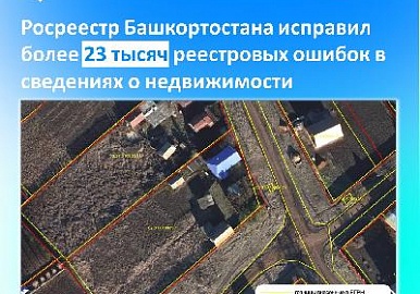 Росреестр Башкортостана исправил более 23 тысяч реестровых ошибок в сведениях о недвижимости